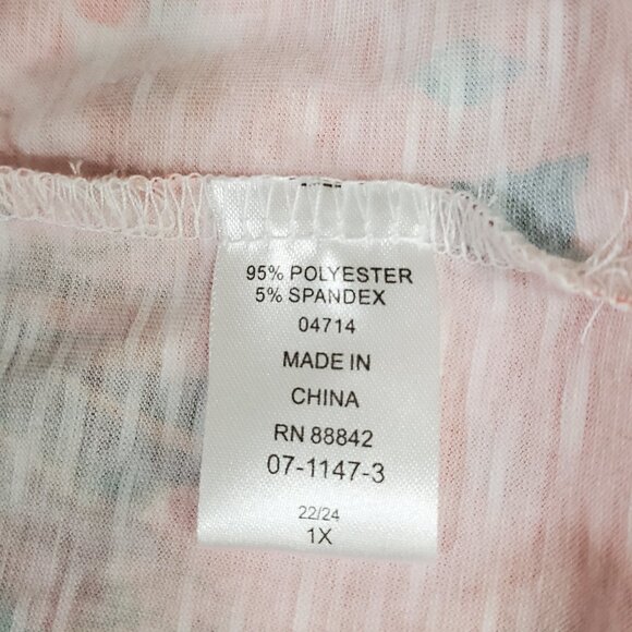 Woman Within Plus Size Watercolor Tunic 1X (22/24) - Picture 7 of 8